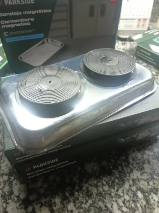 Bandeja magnética pinzas, tornillos