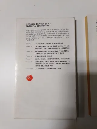 Historia crítica de la filosofía occidente