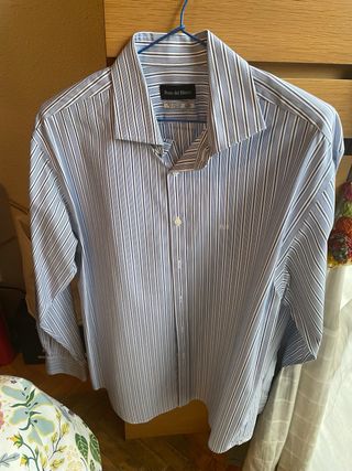 2 Camisas Pedro del Hierro Rayas Azul Hombre