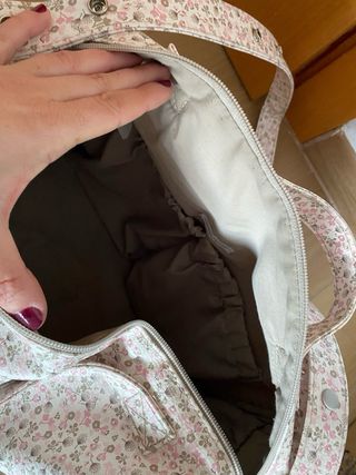 Bolso cambiador bebé estampado floral