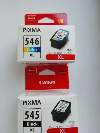 Tintas Canon PIXMA 546XL y 545XL