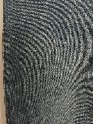 Vaqueros Mom Mango Azules