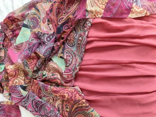 Vestido largo estampado Zara