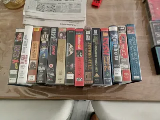 Lote de 12 VHS de Conciertos Rock