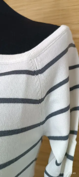 Jersey Mango cuello barco rayas