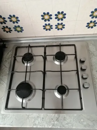 Placa de gas natural 4 fuegos