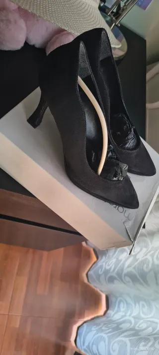 Décolleté  scamosciate Nere numero 40