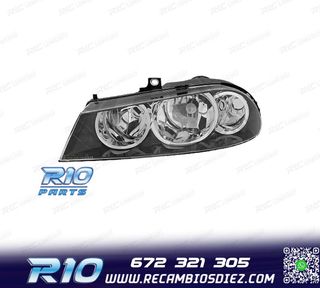 FARO IZQ ALFA ROMEO 156 03-05 CROMADO NEGRO