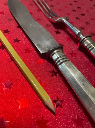 Set cubiertos trinchar años 60