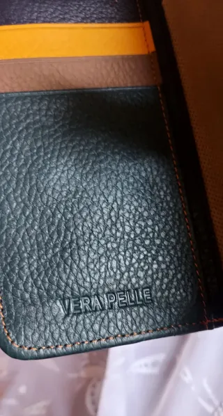 Portafoglio FLACCO ROMA vera pelle patchwork