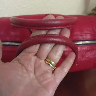 Bolso Piel Rojo Purificación García Bandolera