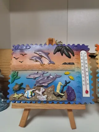 Set 3 Soprammobili con Termometro Integrato