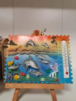 Set 3 Soprammobili con Termometro Integrato