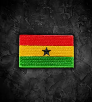 Ghana 🇬🇭 Parche bandera termoadhesiva