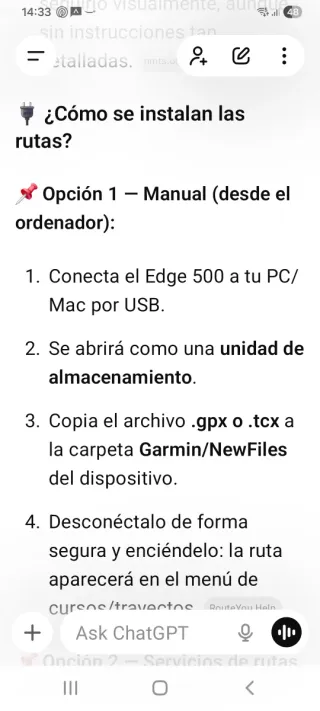 Ciclocomputador GPS Garmin Edge 500