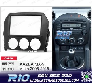 MARCO NEGRO RADIO 2-DIN PARA MAZDA MX-5 MIATA