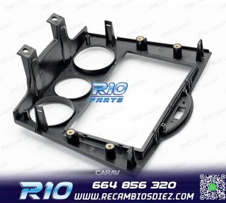 MARCO NEGRO BRILLO RADIO 2-DIN PARA MAZDA RX-8 03-08 AIRE AC