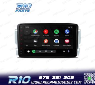RADIO GPS ANDROID 12 PARA MERCEDES VIANO VITO C W203 A W168