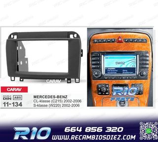 MARCO NEGRO RADIO 2-DIN MERCEDES CLASE S W220