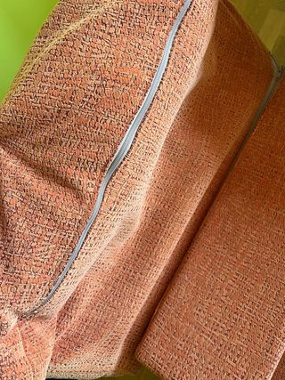 Sofá extensible tela naranja