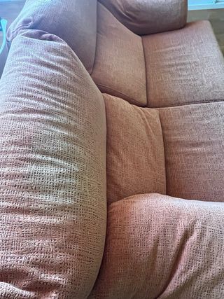 Sofá extensible tela naranja