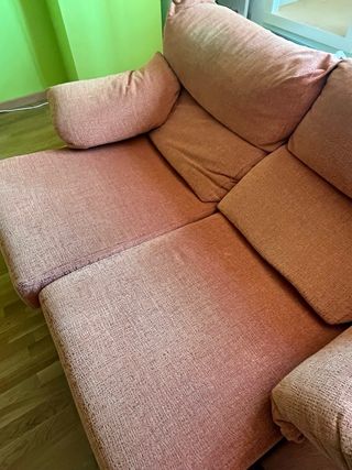 Sofá extensible tela naranja
