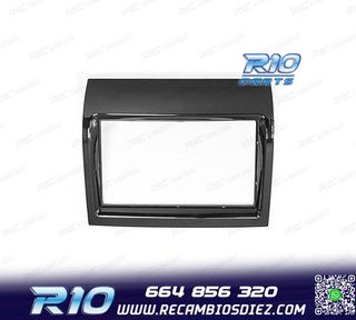 MARCO NEGRO BRILLO RADIO 2-DIN PARA CITROEN JUMPER PEUGEOT B