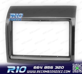 MARCO NEGRO BRILLO RADIO 2-DIN PARA CITROEN JUMPER PEUGEOT B