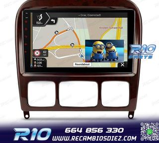 RADIO GPS ANDROID 13 MERCEDES CLASE S W220 98-05