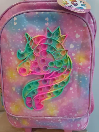 Mochila Unicornio Carro a estrenar con etiquetas