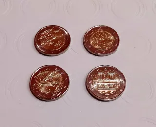 Monedas 2€ Francia y Austria