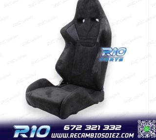 KIT ASIENTO BAQUET UNIVERSAL NEGRO EVO ERS RALLY