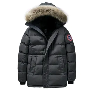Giacca Canada Goose nera con cappuccio