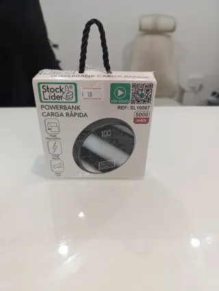 Powerbank Stock Lider 5000 mAh Carga Rápida