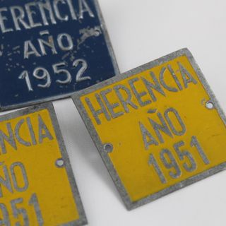 Matrículas Impuesto Municipal Bicicleta Antiguas