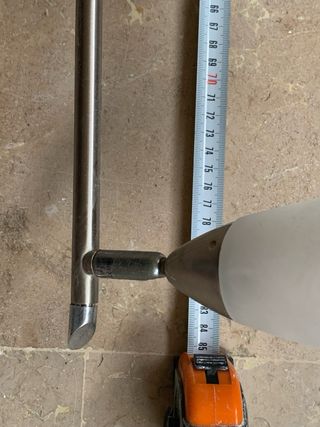 Lámpara de pared moderna metal y cristal 6 bombill