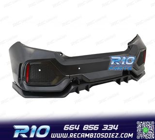 PARAGOLPES TRASERO HONDA CIVIC 16- LOOK TYPE R