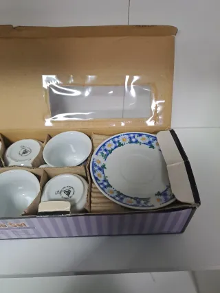 Set 6 tazzine da caffè in porcellana