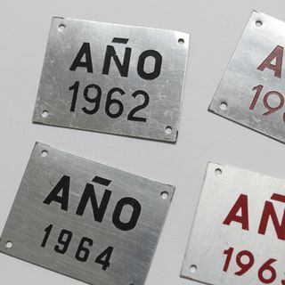 Matrículas Antiguas Bicicleta Placas Arbitrio