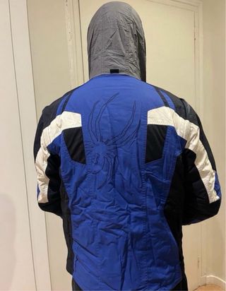 Chaqueta de esquí hombre azul, negra y blanca