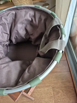 Cestino in tela per portare i vestiti dalla lavatrice all'asciugatrice