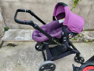 Carrito Bebé Jane Muum Morado 2 en uno