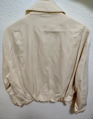 Chaqueta Zara Lino Beige