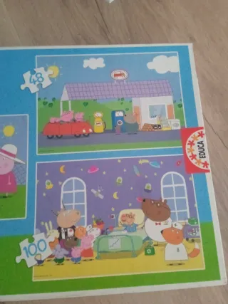 3 Puzzles Peppa Pig Educa 20x30cm