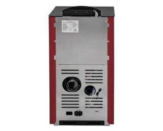 Chimenea de Pellets Roja y Negra