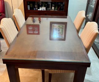 Salón Mesa Comedor + 6 Sillas + Mueble Bar