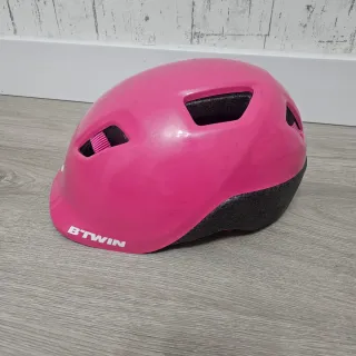 Casco Bici Niña Rosa talla S