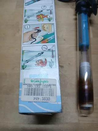 Calentador Acuario Rena F100 + lámpara Acuario