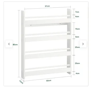 Librería Infantil 4 Estanterías Blanca