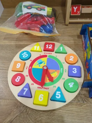 Lote juguetes madera 2 años